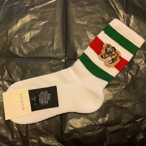 gucci tiger socks grey|Gucci Tiger .